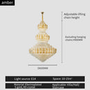 GobekUsa Crystal Duplex Headlight in Luxury European Style for Living Room & Hotel Lobby