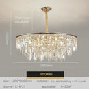 GobekUsa Crystal LED Chandelier for Living Room, Dining & Bedroom - High-end Luxury Lighting
