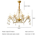 GobekUsa Crystal LED Chandelier Living Room Luxury Lighting E14 Pendant Lamparas