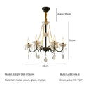 GobekUsa Crystal LED Chandelier Living Room Luxury Lighting E14 Pendant Lamparas