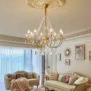 GobekUsa Crystal LED Chandelier Living Room Luxury Lighting E14 Pendant Lamparas