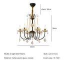 GobekUsa Crystal LED Chandelier Living Room Luxury Lighting E14 Pendant Lamparas
