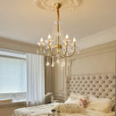 GobekUsa Crystal LED Chandelier Living Room Luxury Lighting E14 Pendant Lamparas