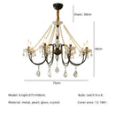 GobekUsa Crystal LED Chandelier Living Room Luxury Lighting E14 Pendant Lamparas