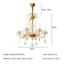 GobekUsa Crystal LED Chandelier Living Room Luxury Lighting E14 Pendant Lamparas