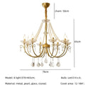 GobekUsa Crystal LED Chandelier Living Room Luxury Lighting E14 Pendant Lamparas
