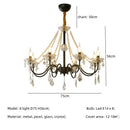GobekUsa Crystal LED Chandelier Living Room Luxury Lighting E14 Pendant Lamparas