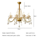 GobekUsa Crystal LED Chandelier Living Room Luxury Lighting E14 Pendant Lamparas