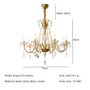 GobekUsa Crystal LED Chandelier Living Room Luxury Lighting E14 Pendant Lamparas
