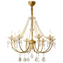 GobekUsa Crystal LED Chandelier Living Room Luxury Lighting E14 Pendant Lamparas