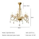 GobekUsa Crystal LED Chandelier Living Room Luxury Lighting E14 Pendant Lamparas