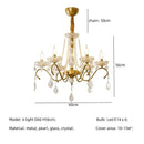 GobekUsa Crystal LED Chandelier Living Room Luxury Lighting E14 Pendant Lamparas