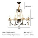 GobekUsa Crystal LED Chandelier Living Room Luxury Lighting E14 Pendant Lamparas