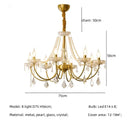GobekUsa Crystal LED Chandelier Living Room Luxury Lighting E14 Pendant Lamparas