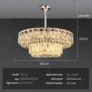 GobekUsa Crystal Ring Chandelier: 2024 Luxury Bedroom Dining Room Lighting