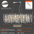 GobekUsa Grape Crystal Chandelier Silver Gold LED Tree Branch Luxury Lighting