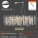 GobekUsa Grape Crystal Chandelier Silver Gold LED Tree Branch Luxury Lighting