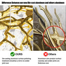 GobekUsa Grape Crystal Chandelier Silver Gold LED Tree Branch Luxury Lighting