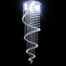 GobekUsa K9 Crystal Chandelier: Luxury Villa Double Staircase Living Room LED Light