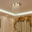GobekUsa K9 Crystal Chandelier: Luxury Villa Double Staircase Living Room LED Light