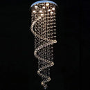 GobekUsa K9 Crystal Chandelier: Luxury Villa Double Staircase Living Room LED Light