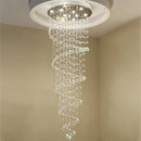 GobekUsa K9 Crystal Chandelier: Luxury Villa Double Staircase Living Room LED Light