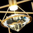 GobekUsa Diamond Crystal Wall Lamp Luxury Nordic Modern Living Room Lighting