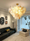 GobekUsa Glass Shell Ceiling Pendant Light Luxury Bedroom Decor Hanglamp