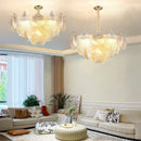 GobekUsa Glass Shell Ceiling Pendant Light Luxury Bedroom Decor Hanglamp