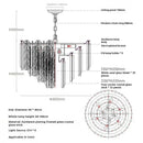GobekUsa Crystal Bedroom Pendant Lamp: Designer Luxury Glass Lighting for Living Room