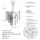 GobekUsa Crystal Bedroom Pendant Lamp: Designer Luxury Glass Lighting for Living Room