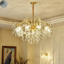 GobekUsa Crystal LED Chandelier: Luxury Indoor Lighting for Home, Kitchen, Living Room