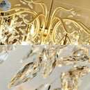 GobekUsa Crystal LED Chandelier: Luxury Indoor Lighting for Home, Kitchen, Living Room