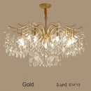 GobekUsa Crystal LED Chandelier: Luxury Indoor Lighting for Home, Kitchen, Living Room