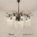 GobekUsa Crystal LED Chandelier: Luxury Indoor Lighting for Home, Kitchen, Living Room