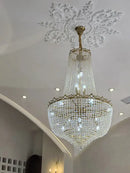 GobekUsa Crystal LED Chandelier for Living & Dining Room Luxury
