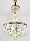 GobekUsa Crystal LED Chandelier for Living & Dining Room Luxury