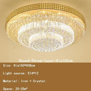 GobekUsa Crystal LED Chandelier: Light Luxury Ceiling Lamps for Living Room, Bedroom, Kitchen, Hotel