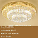 GobekUsa Crystal LED Chandelier: Light Luxury Ceiling Lamps for Living Room, Bedroom, Kitchen, Hotel