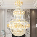 GobekUsa Crystal Chandelier: Villa High Living Room Luxury Lighting
