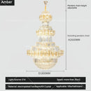 GobekUsa Crystal Chandelier: Villa High Living Room Luxury Lighting