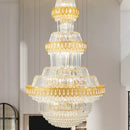 GobekUsa Crystal Chandelier: Villa High Living Room Luxury Lighting