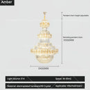 GobekUsa Crystal Chandelier: Villa High Living Room Luxury Lighting