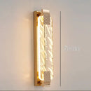 GobekUsa Crystal Wall Lamp for Living Room TV Background, Light Luxury Bedroom Bedside, Villa Stair