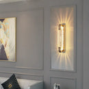 GobekUsa Crystal Wall Lamp for Living Room TV Background, Light Luxury Bedroom Bedside, Villa Stair