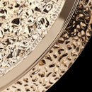 GobekUsa Crystal Ring Pendant Light - Rotatable Luxury Chandelier for Bedroom Decor