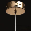 GobekUsa Crystal Ring Pendant Light - Rotatable Luxury Chandelier for Bedroom Decor