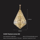 GobekUsa Crystal Pendant Chandelier for Home, Hotel, Restaurant - Luxury Duplex Hall Light