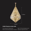 GobekUsa Crystal Pendant Chandelier for Home, Hotel, Restaurant - Luxury Duplex Hall Light