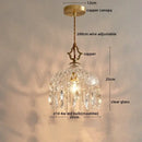 GobekUsa Crystal Glass LED Wall Sconce - Luxury French Stair Light for Home Decor